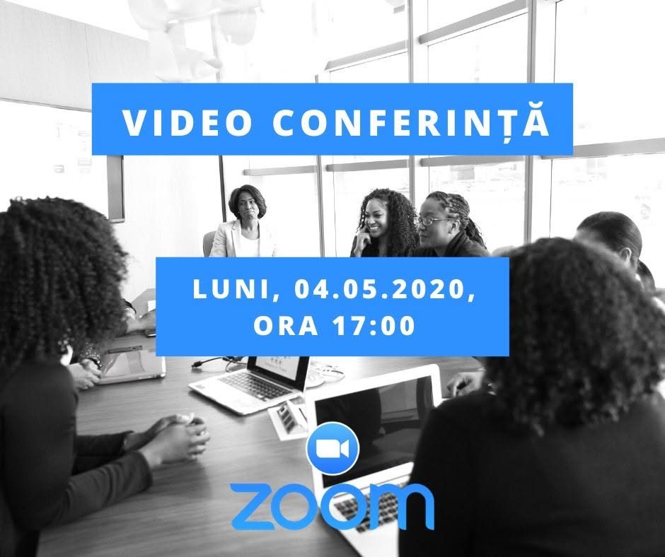 Afișul primei conferințe online a clinicilor stomatologice private, 4 mai 2020, ora 17:00
